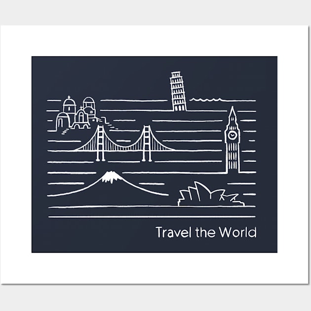 Travel the World Wall Art by Das Brooklyn